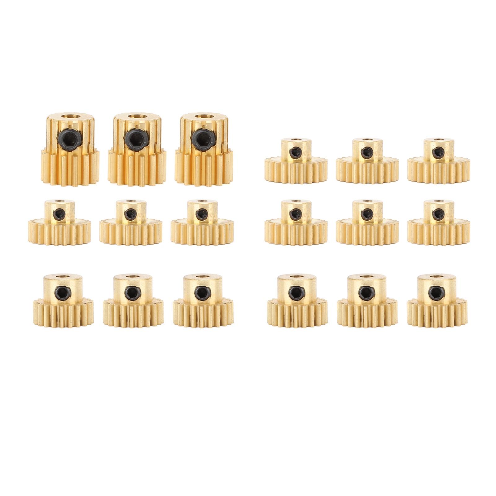 

3Pcs RC Car Gear Copper M0.8 3.175mm Діаметр Пульт дистанційного керування Заміна автомобільного мотора 23T