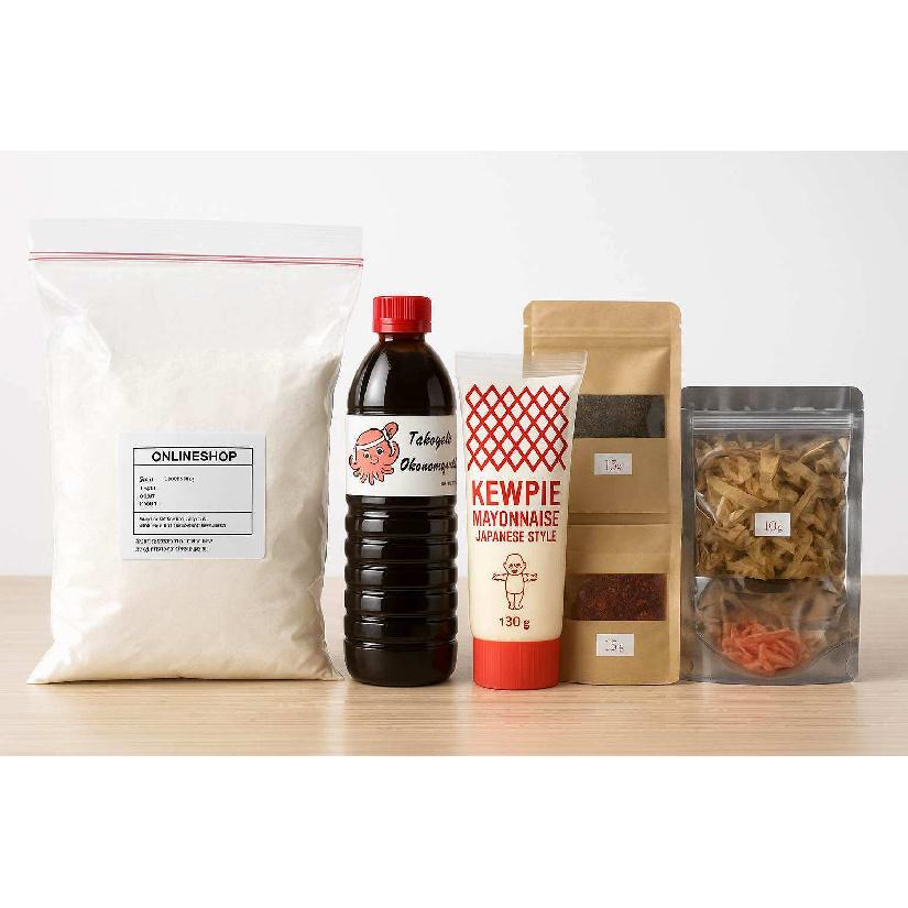 DIY Takoyaki set Premium with pan or ingredients only INGREDIENTS ONLY