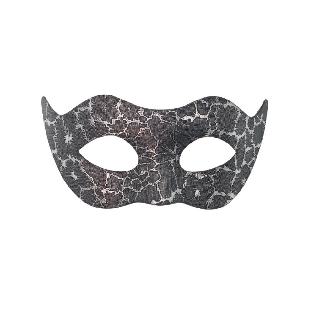 Vintage Plastic Masquerade Masks Crack Pattern Party Decoration Mardi Gras Masks 3 Styles Half Face Mask Festival Costume Party
