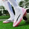 Men Soccer Boots' Sneakers Studded Society Grass Turf Professional Male Soccer Shoes Futsal Top Quality Ankle Football Shoes