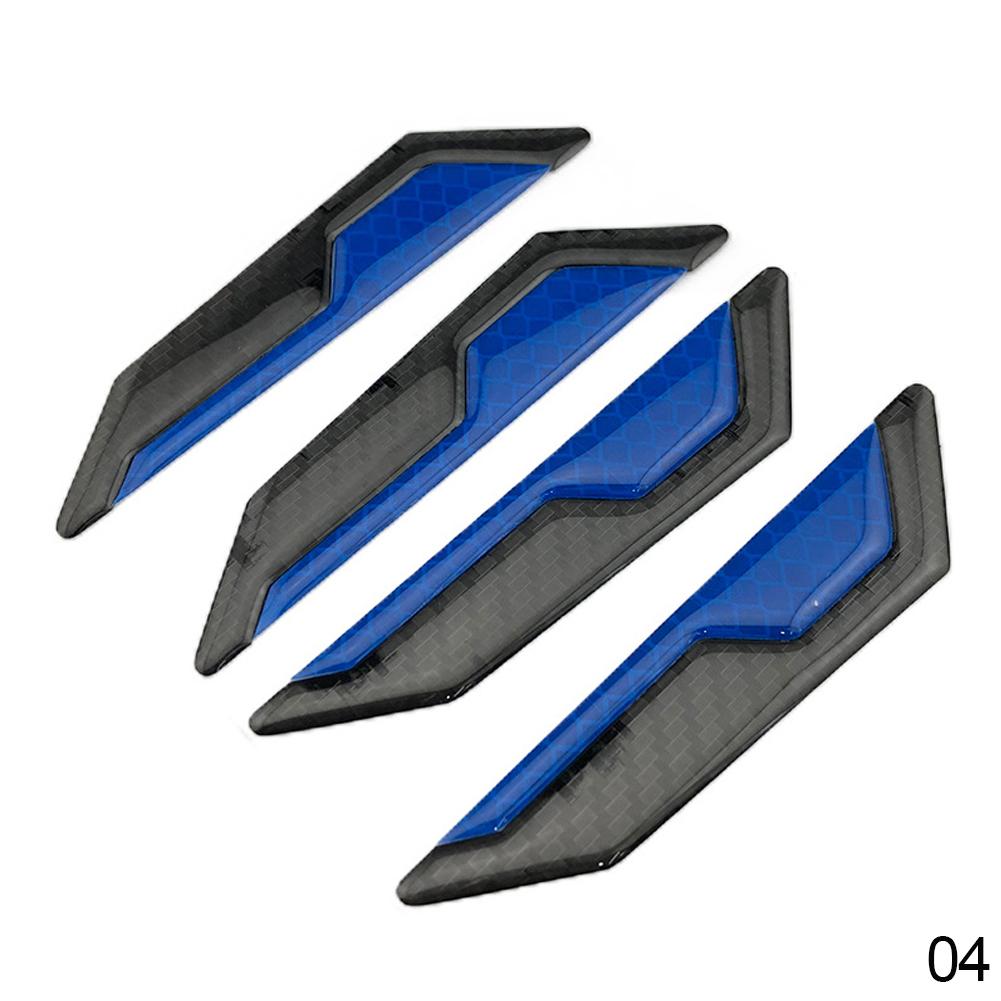 4PCS Auto Tür Anti-Kollision Streifen Körper Aufkleber Reflektierende Warn Aufkleber Dekorative Kratzfest Modifizierte Universal