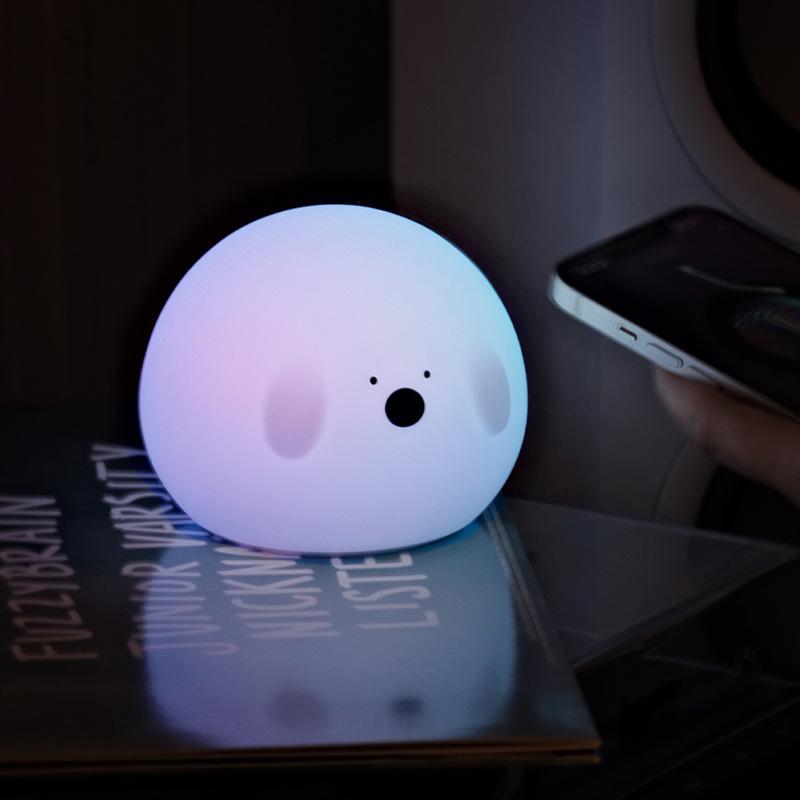 Bo Bao Aurora USB Rechargeable Silicone Night Light with Two-Speed Timer