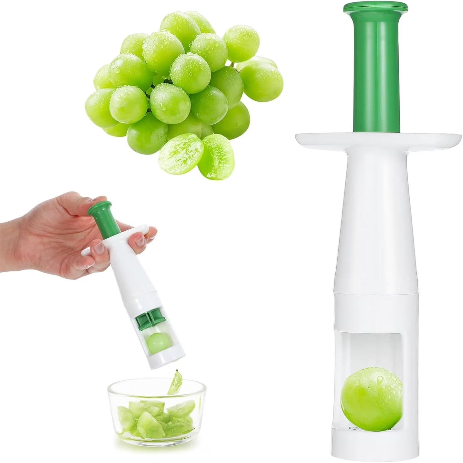 Children s Stainless Steel Grape Cutter, Kitchen Gadget, Grape, Fruit And Vegetable Cutter one size