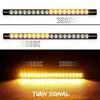 Flexible Motorcycle Rear Brake Light LED 12V DRL Turn Signal Lamp Stop Taillight 3-in-1 Flowing Indicator Light for Cafe Racer