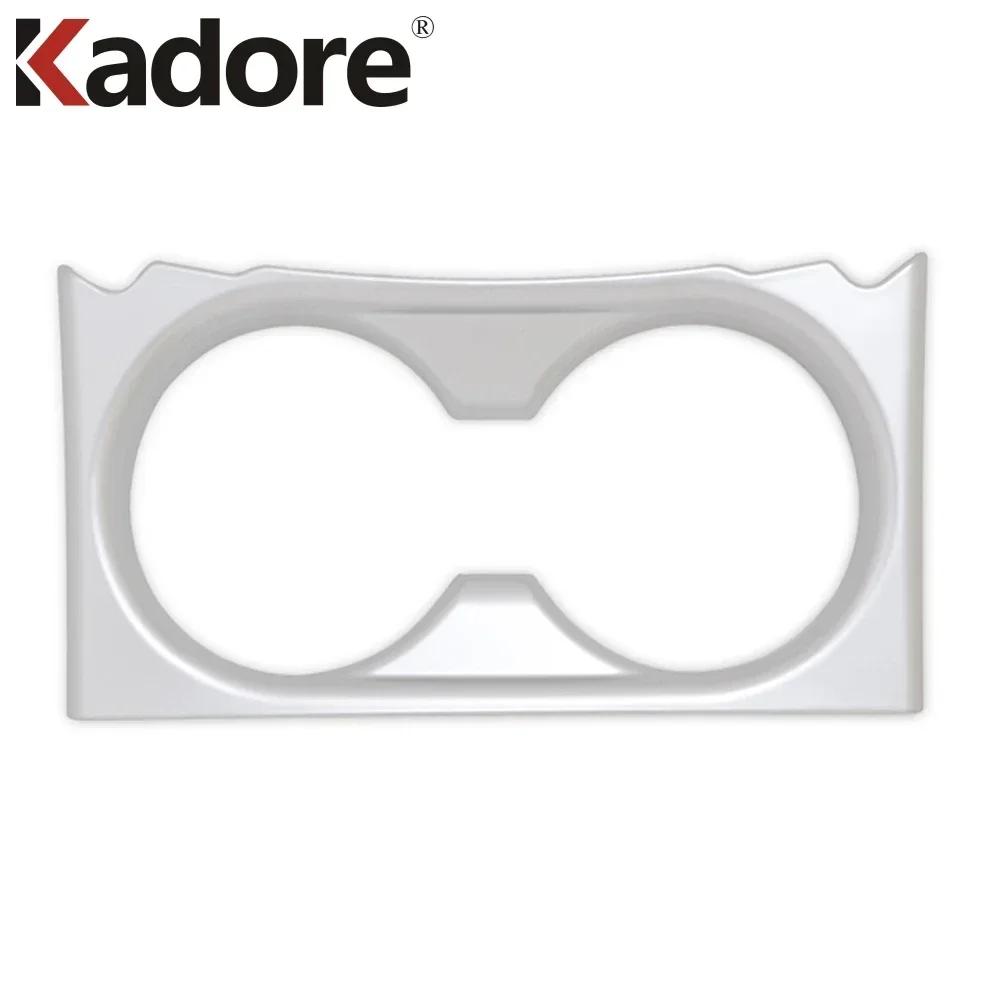 

Car Center Console Water Cup Holder Frame Cover Trim For Mazda CX5 CX-5 KF 2017- 2024 Carbon Fiber Interior Accessories ABS Matte