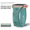 Blumenmuster Band Weiches Silikonarmband für IWatch Ultra 3 2 49mm 46 45 44 42 41 40 38 Mm für Apple Watch Serie 11 10 9 8 6 SE7