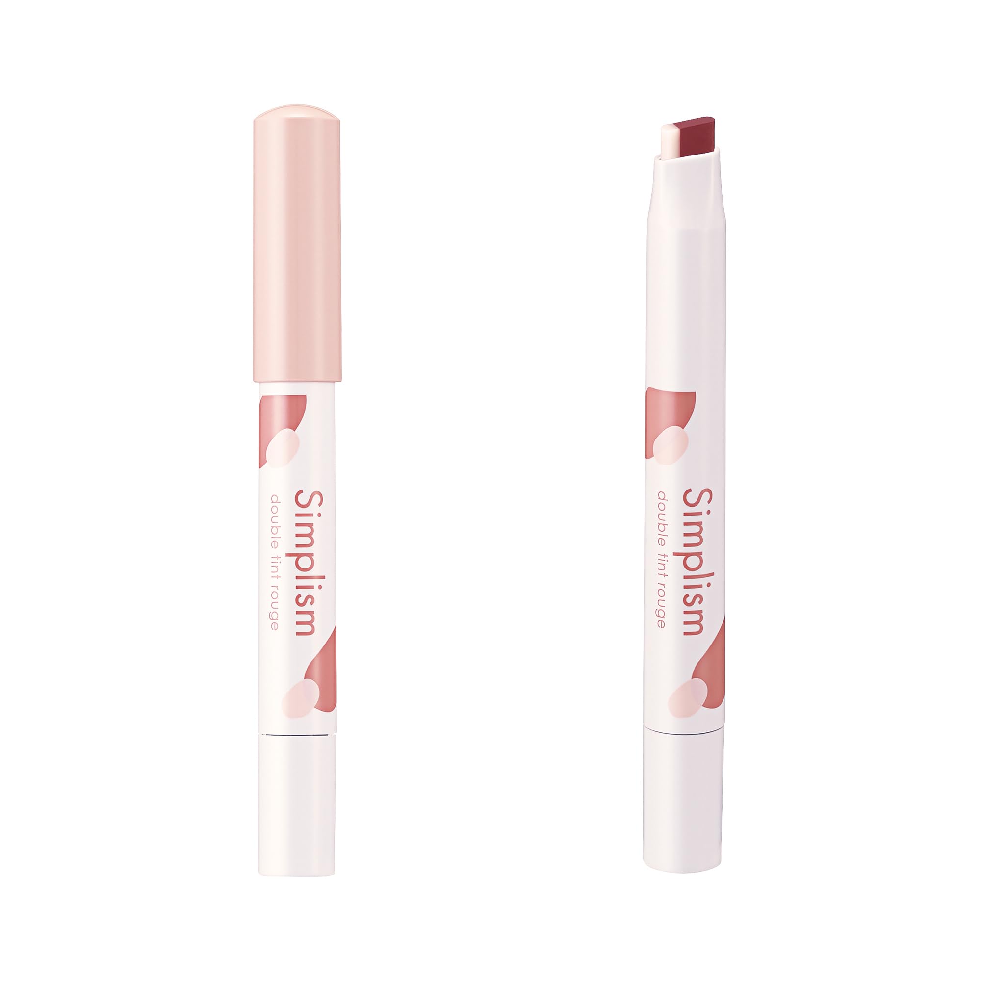 

Simplism Double Tint Rouge Long-lasting Moisturizing Lipstick (Roseberry, 1 piece) Made in Japan - Kagayaku Cosmetics Official
