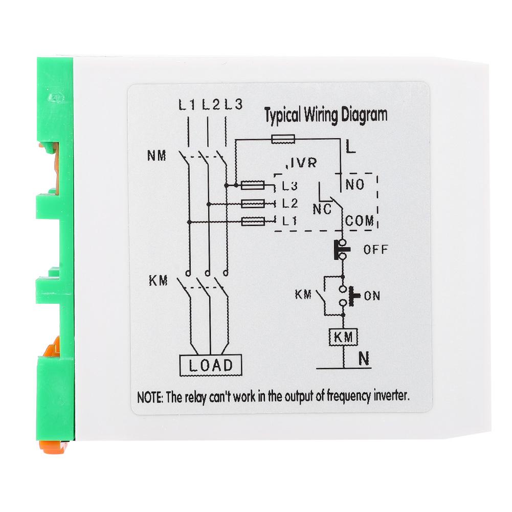 Over & Under Voltage Failure Phase Sequence Protector 3 Phase Power Supply Monitor Relay 415VAC