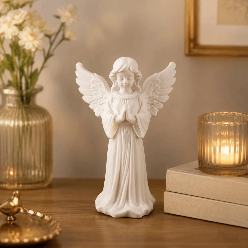 Decoration Desktop Ornaments Light Luxury Guardian Angel Figurine Cute Girl Sculpture Office