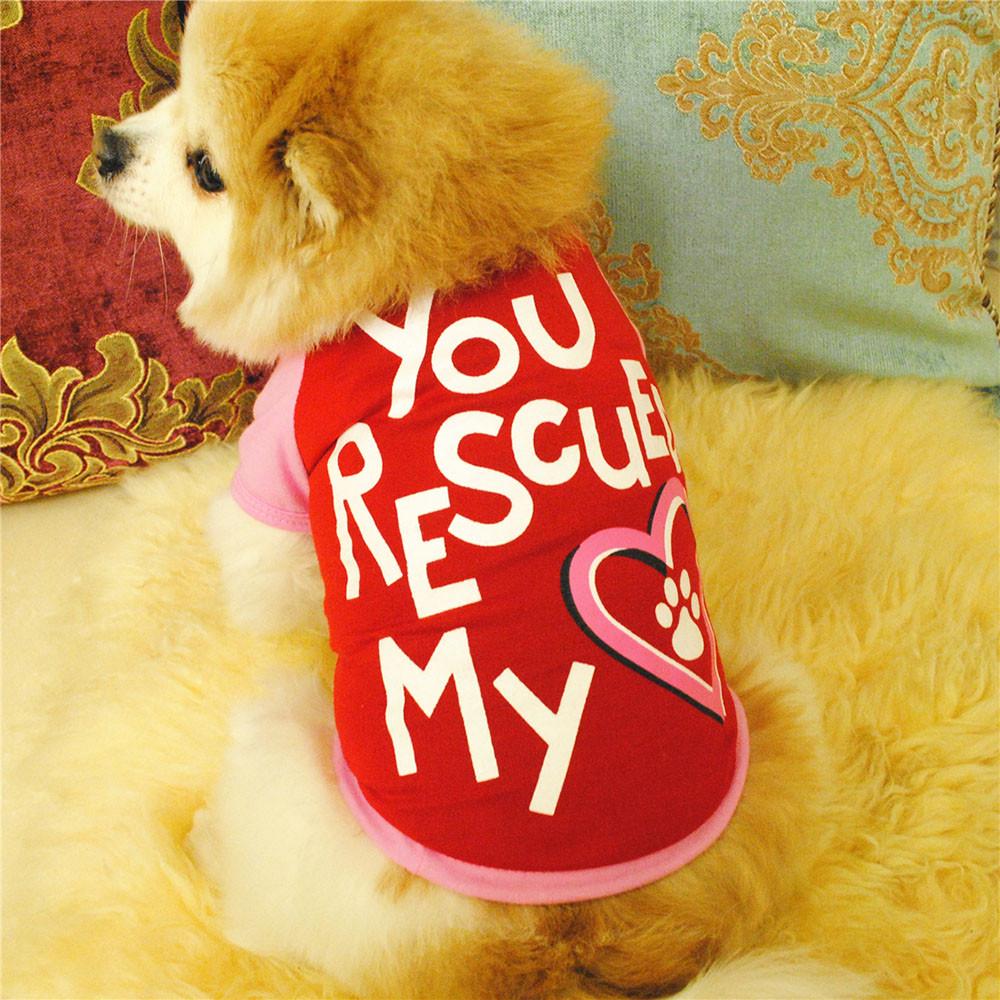 Pet Puppy Summer Footprints Vest Small Dog Pet Clothes T Shirt