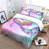 "Mermaid Tail Themed Set Decoration" Bedding Set with 1 Duvet Cover 2 Pillowcases Single Double King Queen, Gift