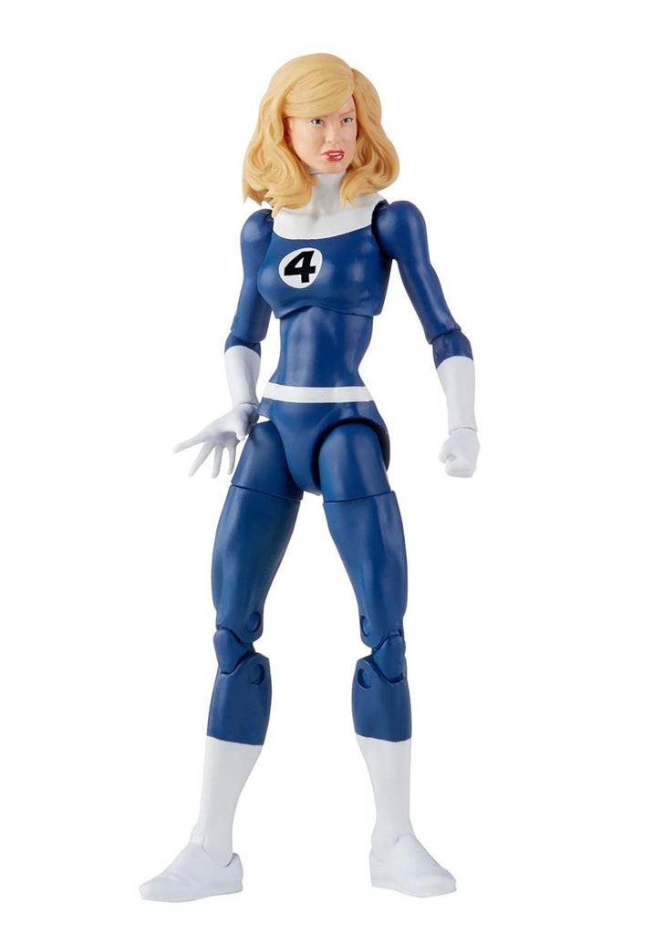 Marvel Hasbro Legends Series Retro Fantastic Four Marvel Belle the Invisible Woman Action Figure Toy with 3 Black 6-Inch Accessories,