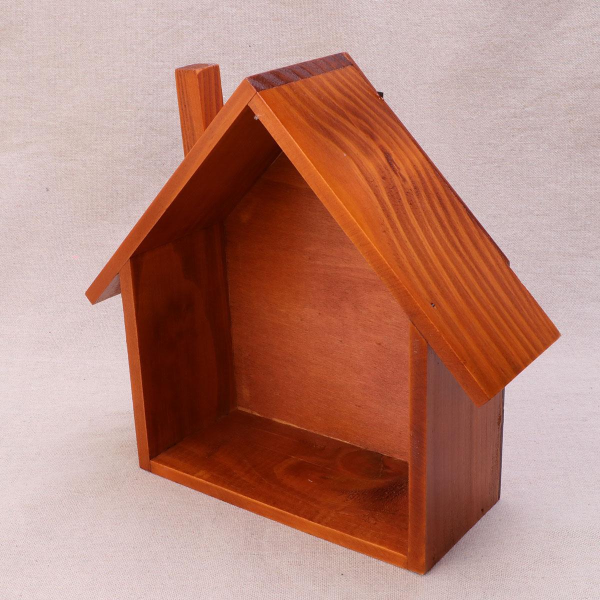 

Деревянная полка для хранения, демонстрационный декор, украшения в форме маленького домика