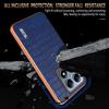 Crocodile Pattern PU Leather Case for Xiaomi 14T 13T Pro Poco X6 F6 M6 Pro Shockproof Soft Plating Bumper Frame Cover