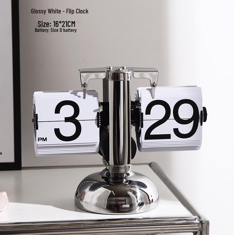 Mechanical Desk Clock: Automatic Page-Turner for Home Decoration