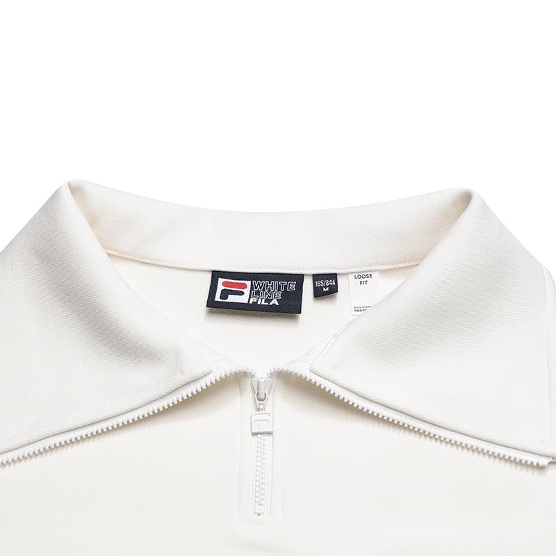 Fila Original Fashion Simple Classic Retro Sports Casual Versatile Comfortable Half-Zip Loose Sweatshirt Women Sweatshirt F61W619203FIV