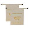 24TE Sustainable Wrap Bees Wax Bread Storage Bag with Elastic Bands and Carabiner