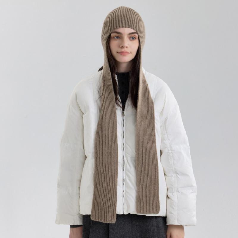 Premium fashionable hooded scarf integrated shawl men and women autumn and winter warm hooded bag head neck protection cold scarf shawl