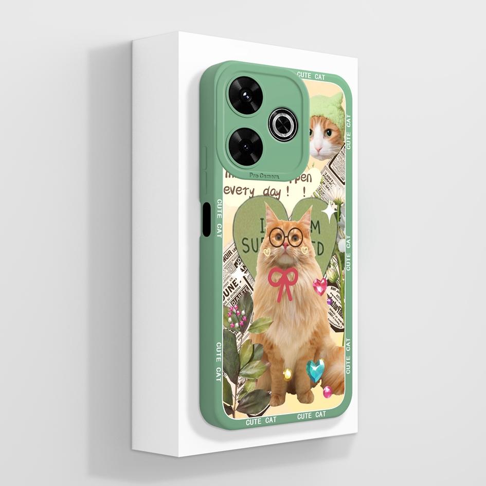 Pentru Redmi 12 13 14 13C 13R 14C 14R 4G 5G Huse Huse Flori cool Estetică Fluture Protecție pentru cameră Silicon lichid moale Potrivit pentru bara de protecție Redmi