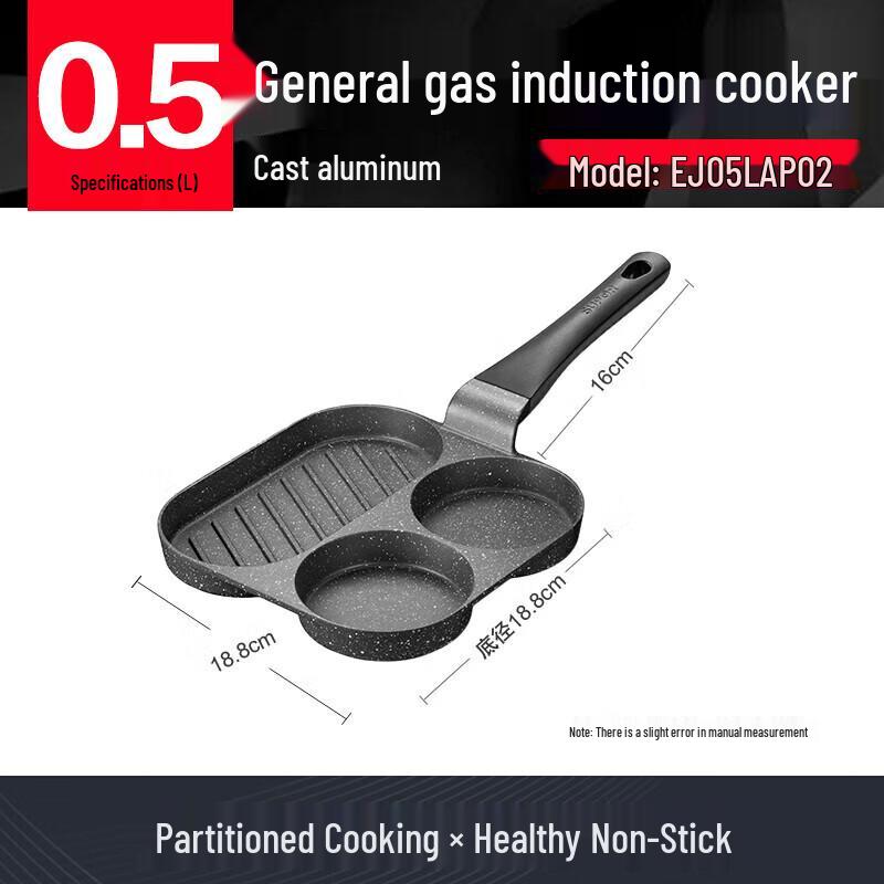 SUPOR 3-Hole Non-stick Egg Frying Pan
