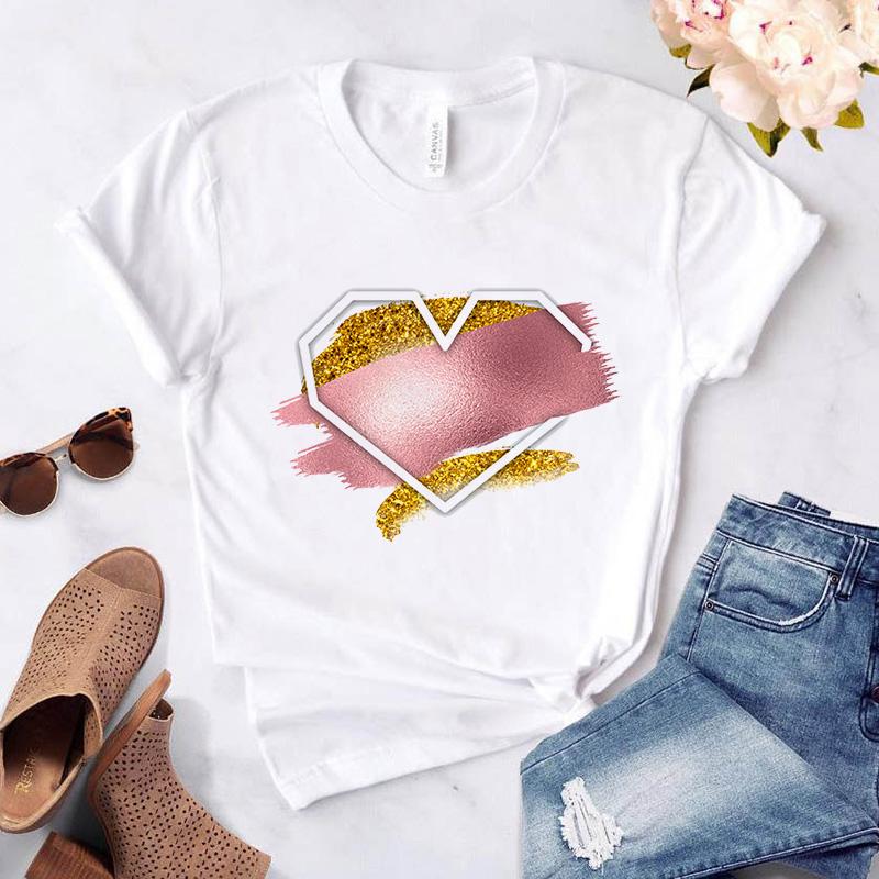 Women Tshirt Harajuku Love Graphic Fashion Female Tee Top White Ladies T-Shirt Casual Streetwear Tee Shirt Femme