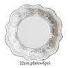 Chinese Style Blue and White Porcelain Paper Plates Cups Party Baby Shower Wedding Birthday Children Disposable Tableware Dish