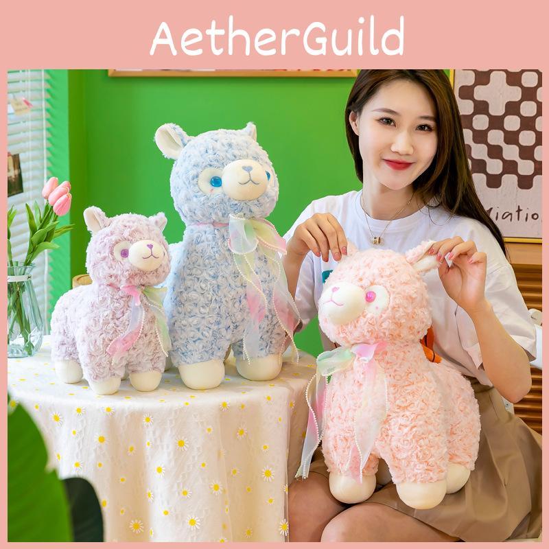 Cute Llama Alpaca Plush Toy For Girls Birthday Gift, Cartoon Lamb Stuffed Animal Pillow