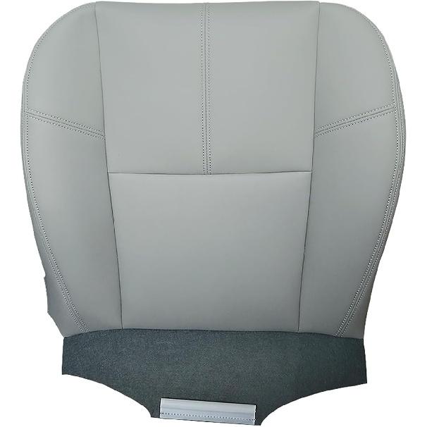 Driver or Passenger Bottom Replacement Leather Seat Cover Black Compatible with 2007 2008 2009 2010 2011 2012 2013 2014 Chevy Silverado Tahoe