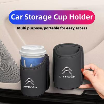 Car Cup Holder Storage Bin Rack Water Cup Box Organizer Pocket For C4 C3 C5 C1 C2 C6 C4L DS3 DS4 Berlingo Picasso Jumper