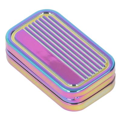 Magnetic Slider Stress Relief 3 Layers Metal Anxiety Push Card Slider for   ADHD