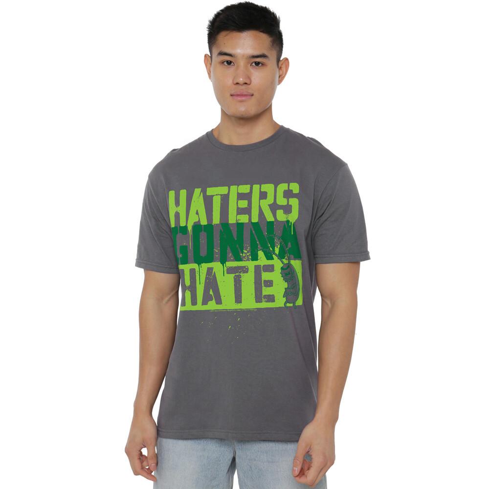 Spongebob Haters Gonna Hate T-Shirt S-2XL Charcoal S