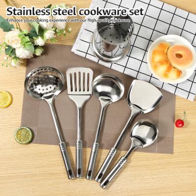 Juego de 6/5 espátulas de cocina para panqueques, espátulas para tortillas, espátulas para huevos, pescado y panqueques, utensilios de cocina de acero inoxidable