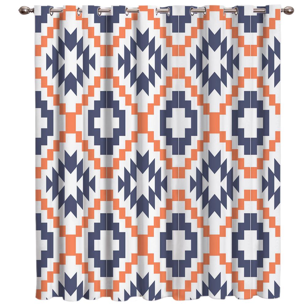 Nordic Ethnic Geometic Window Curtains Curtains for Living Room Decorative Items Living Room