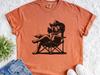 Vintage Pitbull Beach T-Shirt, Funny Relaxing Pittie In Chair Tee, Retro Summer Western Cowboy Dog Mom Dad Gift Tee