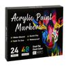 Dual-Ended Two-Color Acrylic Markers Set - 72 Colors for Kids' Painting & Doodling