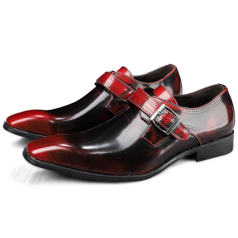 Luxury Gentleman Man Business 38~48 Wedding Formal Designer Mens Dress Casual Patent Leather Italian Monks Shoes for Men Loafers