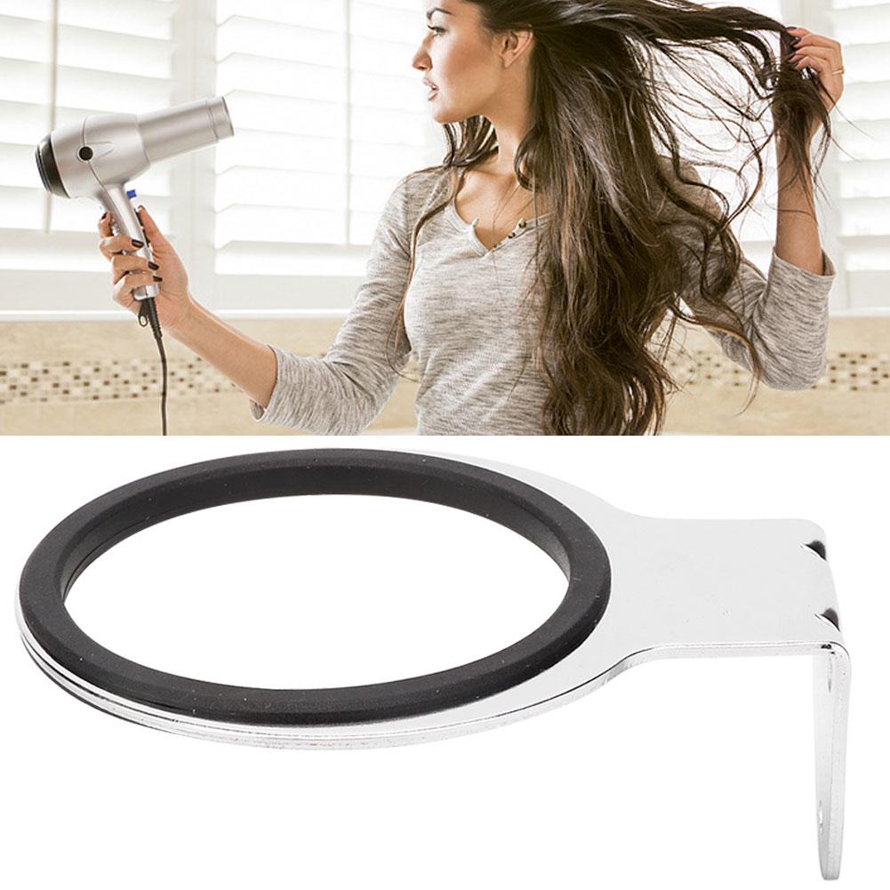 Wall Mount Stainless Steel Electroplating Hair Dryer Holder Organizer Blower Rack(Hair Dryer Holder