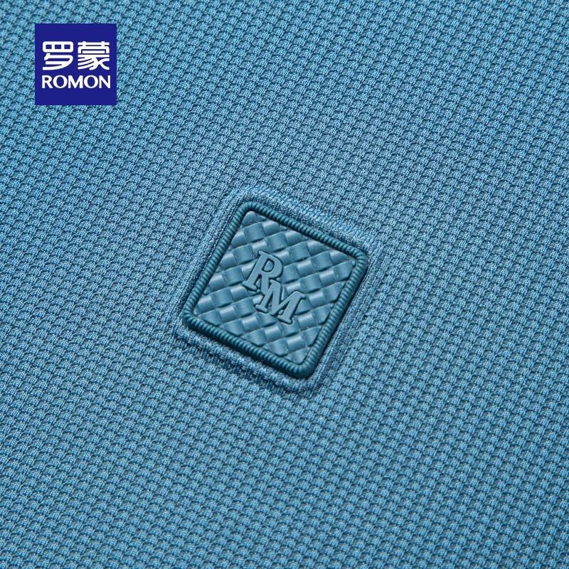 Romon Men's Waffle High-Elastic Ice Silk Short Sleeve T-Shirt