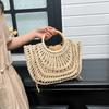 Summer 2026 Handmade Beach Bag Hollow out Woven Handheld Bag Trend Leisure Style Large Tote Bag Beach Vacation Women's Hand Bag