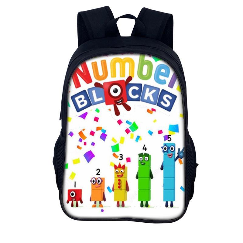 Numberblocks Digitální Číselné Bloky Batoh Pro Děti Školní Úložný Prostor A Vzdělávání
