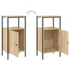 Nightstands 2 Pcs. Sonoma Oak Finish 41 X 31 X 80 Cm Engineered Wood