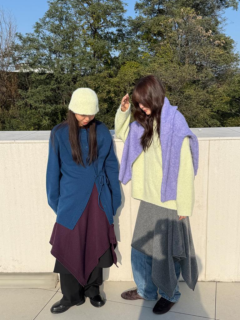 Akokeu Brushed Blend Pullover_Light Purple