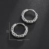Retro Creative Chain Hoop Earrings Hypoallergenic Men's Earrings Personalized Punk Fashion Casual Accessories