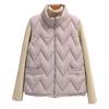 Women Winter Vest Thickened Padded Sleeveless Windproof Stand Collar Heat Retention Neck Protection Pockets Loose Cardigan Outdoor Waistcoat