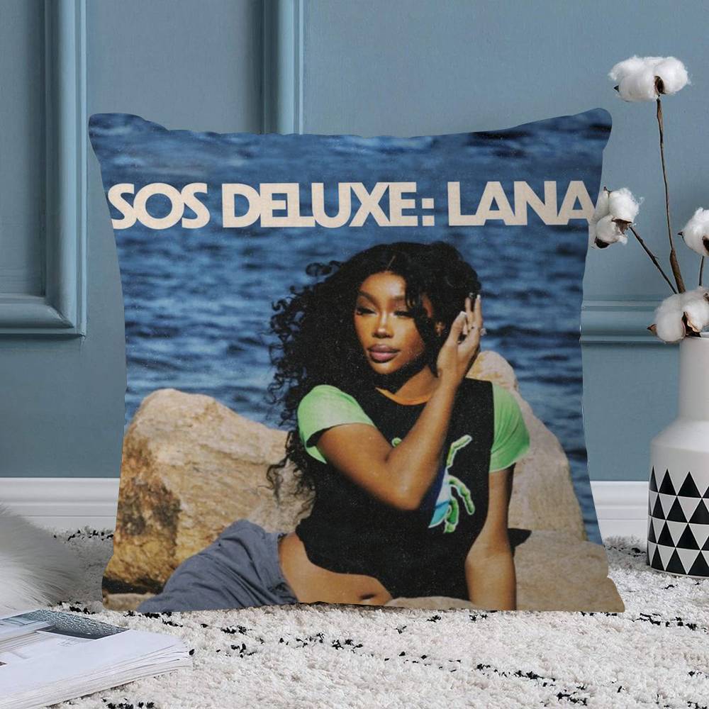 

New Music Album SZA Sos Cushion Cover Decorative Pillow Sofa Home Decor case pillow cases 30x30 cm
