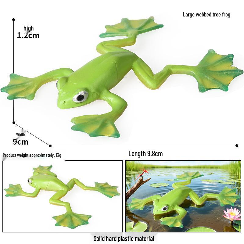 Cross-Border Children's Cognitive Amphibian & Reptile Tortoise Model Fish Tank Ornament Toy