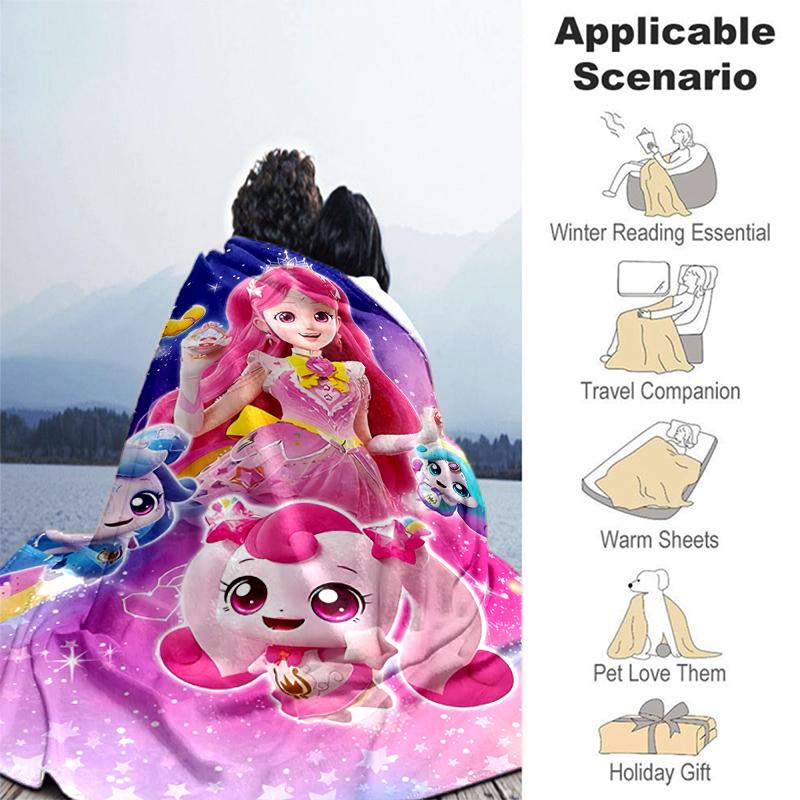1pc Blanket Catch! Teenieping Print Design, Lightweight Blanket for Sofa, Bed- Soft &Warm, Gift for All Seasons like Christmas, Halloween
