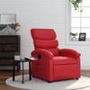 Folding Armchair, Wine Red, Faux Leather