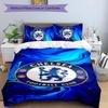 3pcs Chelsea FC Logo Pattern Bedding Set Duvet Cover Set Includes Duvet Cover &pillowcases,perfect All Season Bedroom Decoration&gift