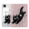 Jumping Cat Y-Fold Holder Cover Tablet Case For iPad Pro 2025 Mini 6 7 Air 4 5 M3 M2 1 2 M4 11inch Pro 11th 10th 9th 8th 7th